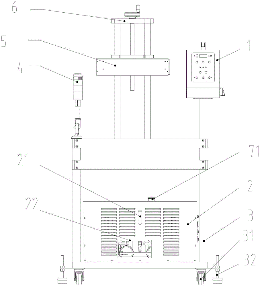 Water-cooling type electromagnetic induction aluminum foil sealing machine