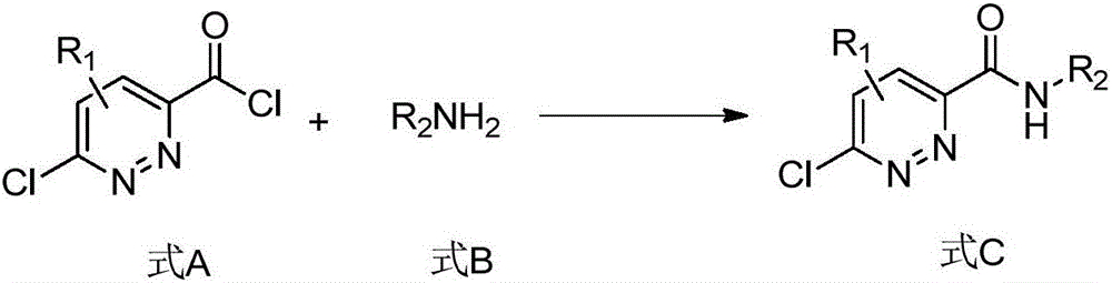 Pyridazine derivative and preparation method and application thereof