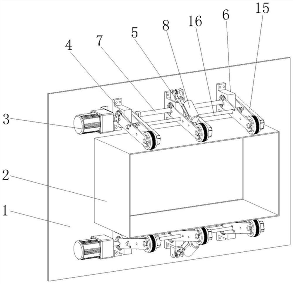 A semi-automatic sack setting mechanism