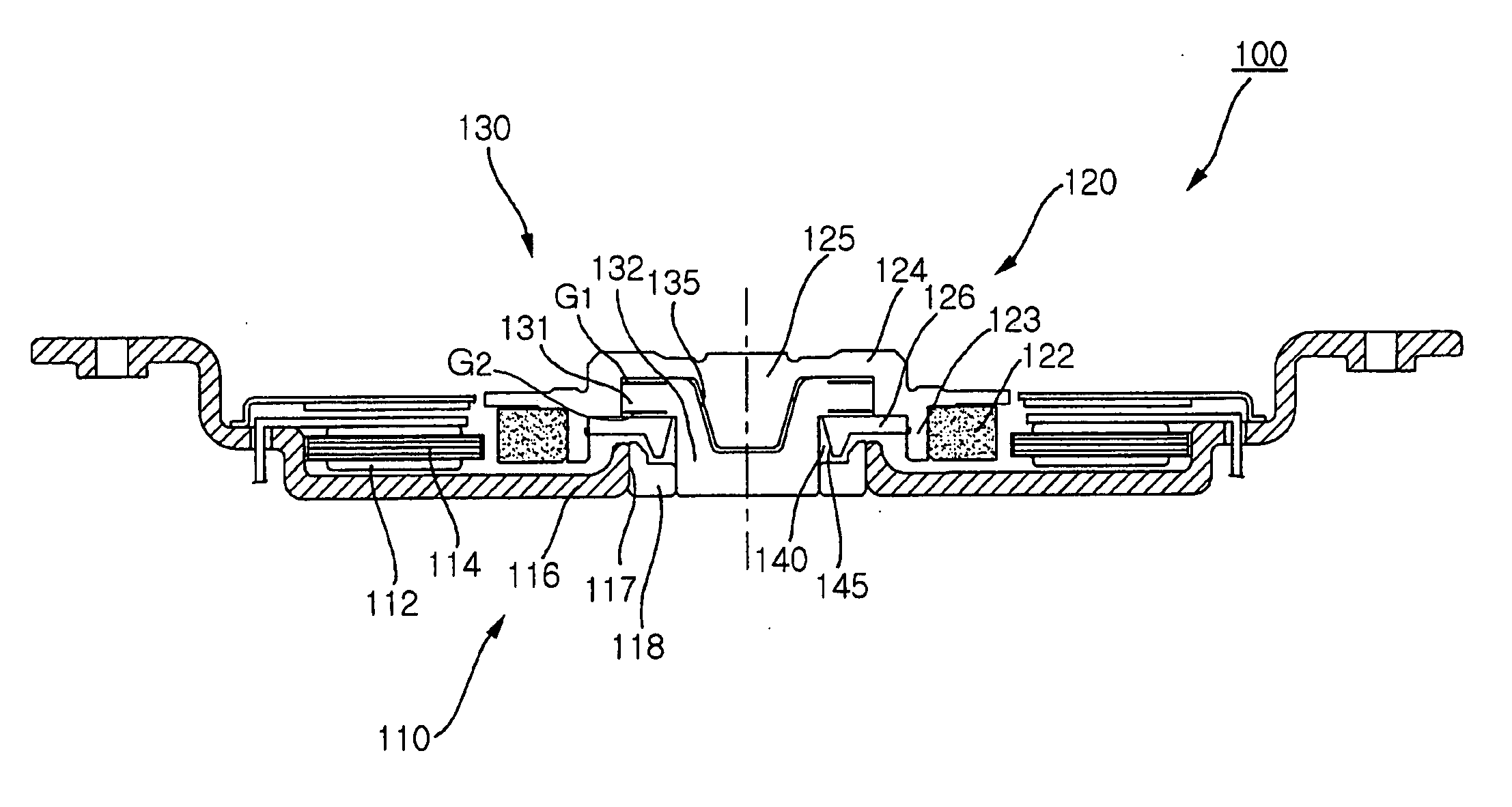 Spindle motor having hydronamic pressure bearing