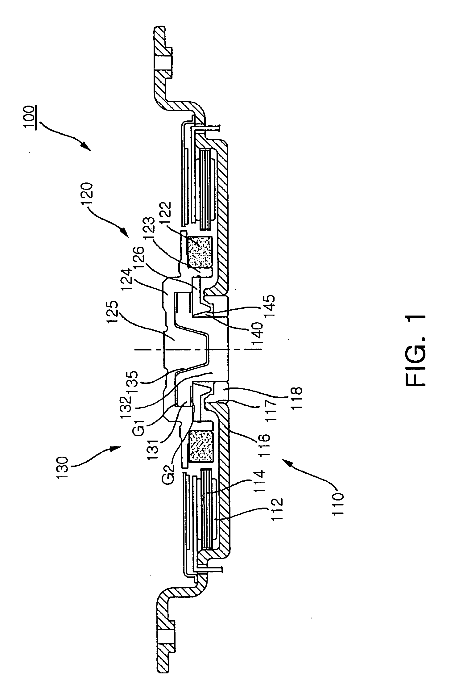 Spindle motor having hydronamic pressure bearing