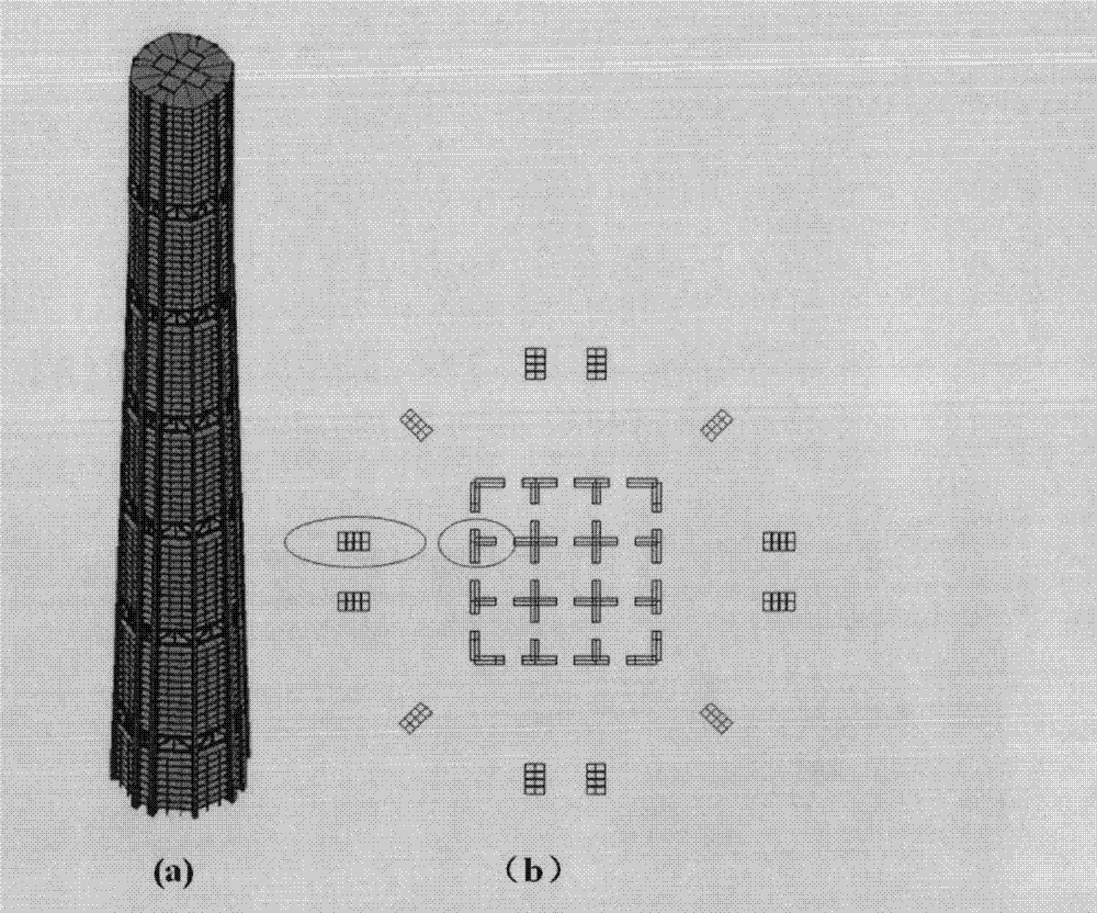 High-rise building structure inelastic time-varying analysis method