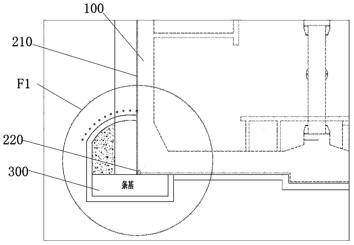 Waterproofing process for underground excavating side wall of station in water-rich stratum