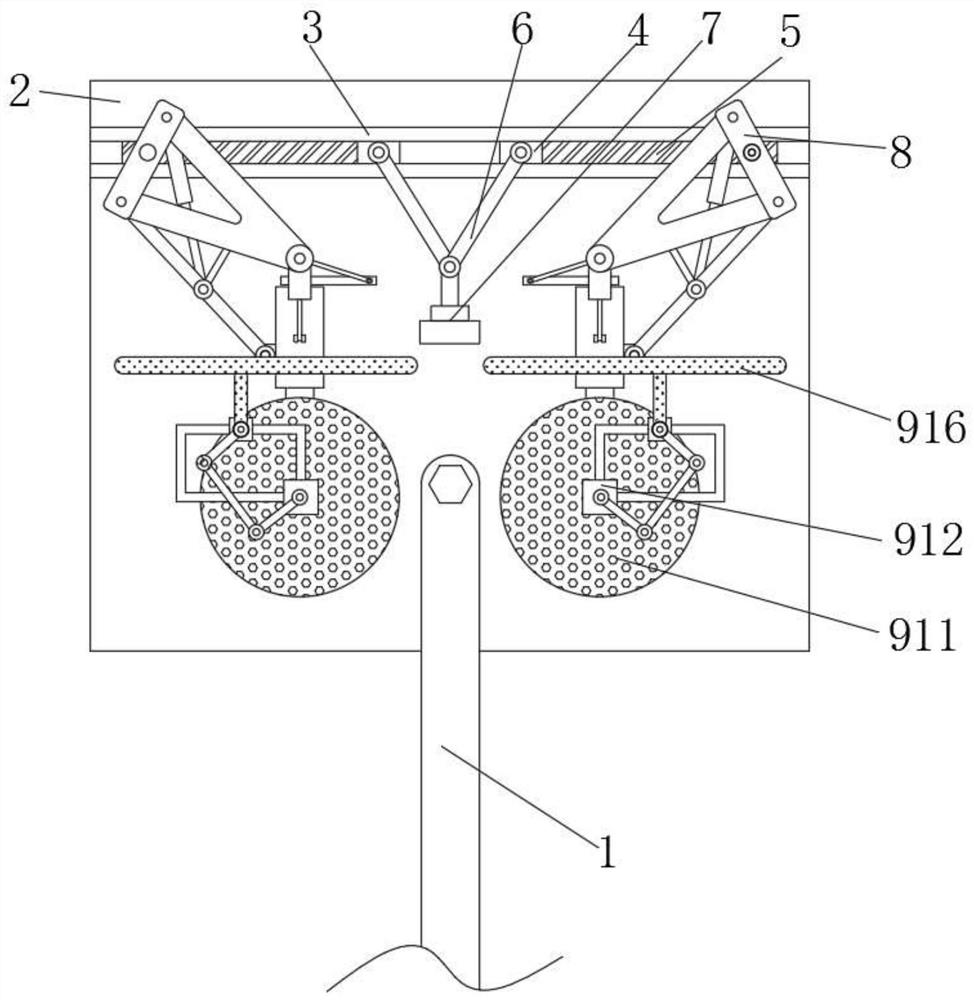 Hidden cleaning device of solar panel