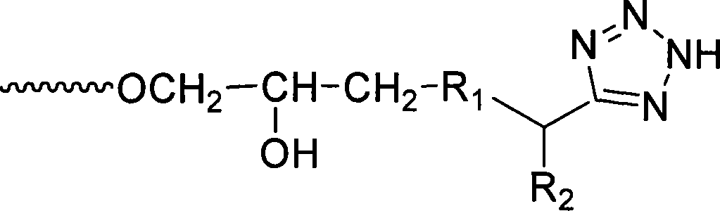 Multifunctional separation medium with tetrazole as functional group and preparing method thereof