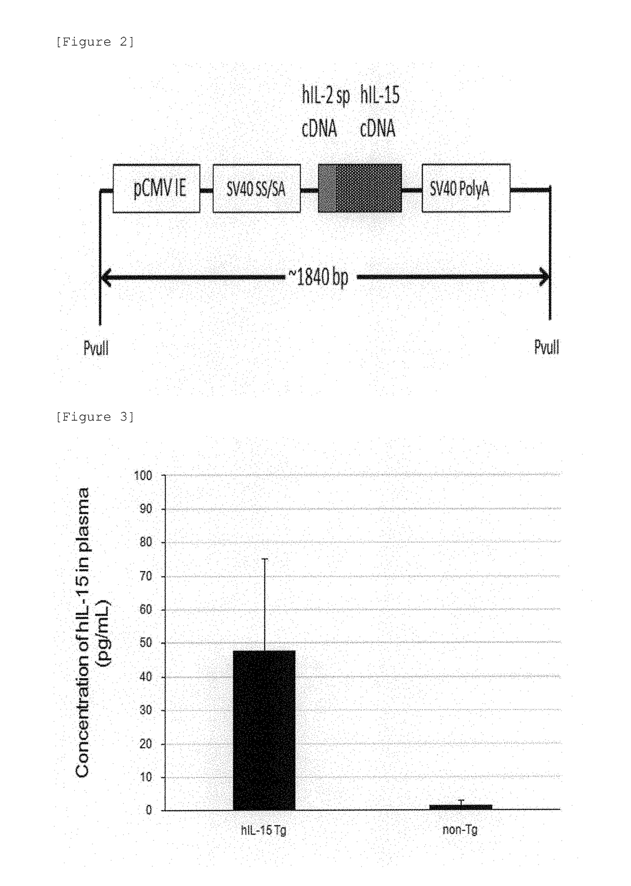 Human il-15-secreting immunodeficient mouse