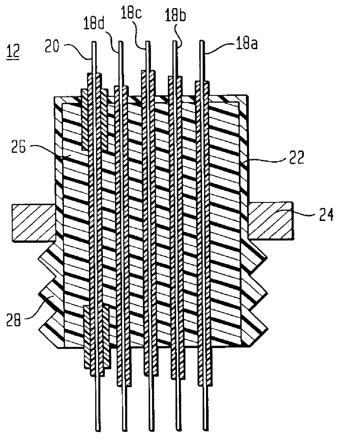 High temperature oven electrical feed through