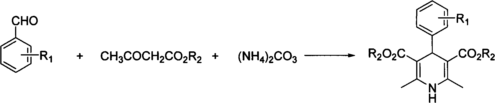 Water phase clean synthesis method of 1,4-dihydropyridine compounds