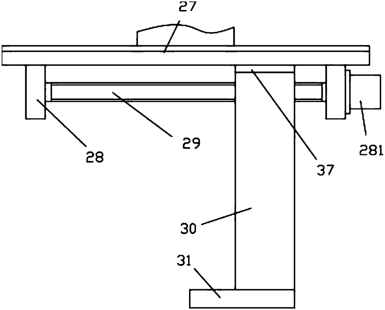 Cleaning mechanism for bottom plate casting holes of casting molds