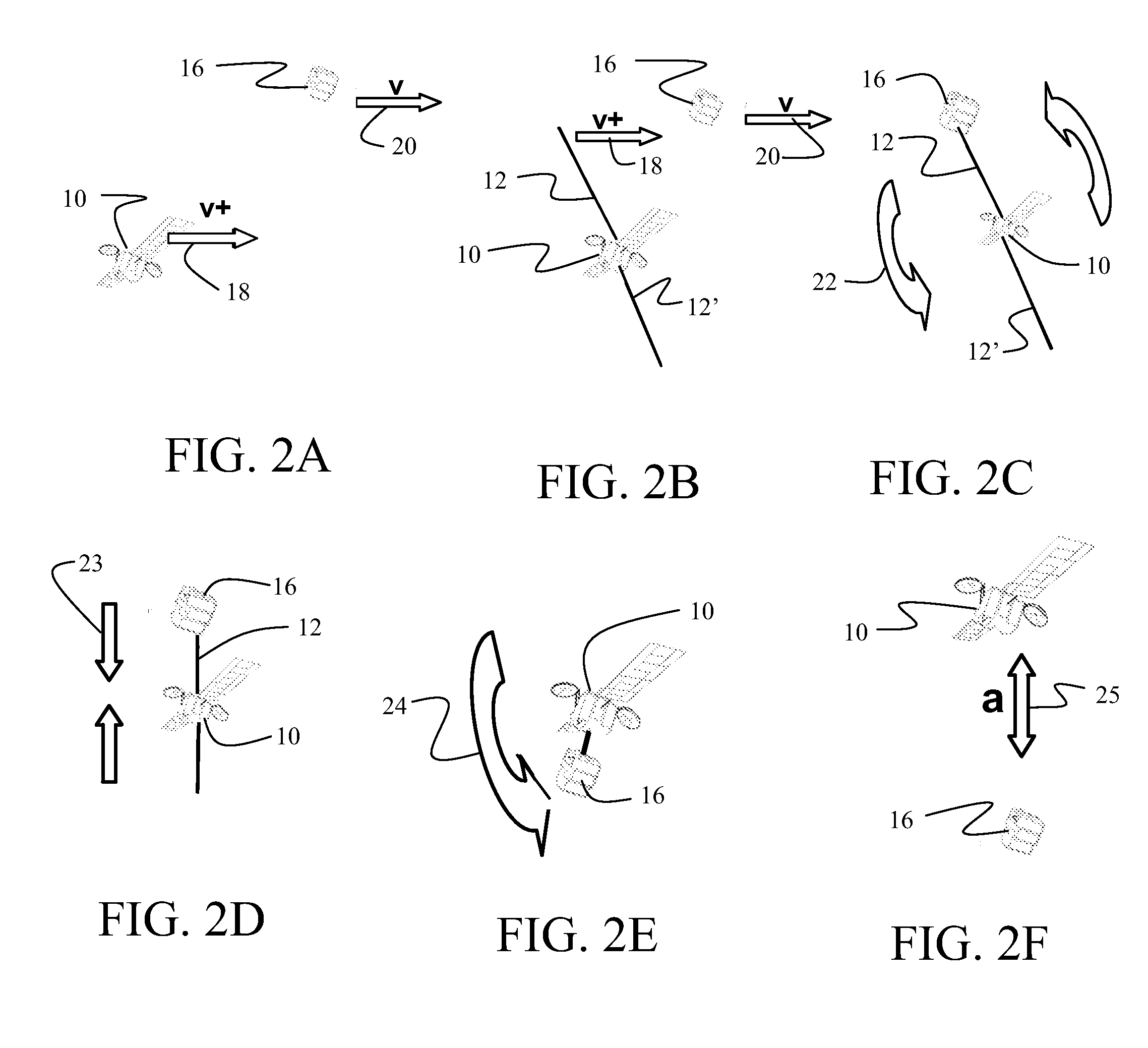 Method and apparatus for satellite orbital change using space debris