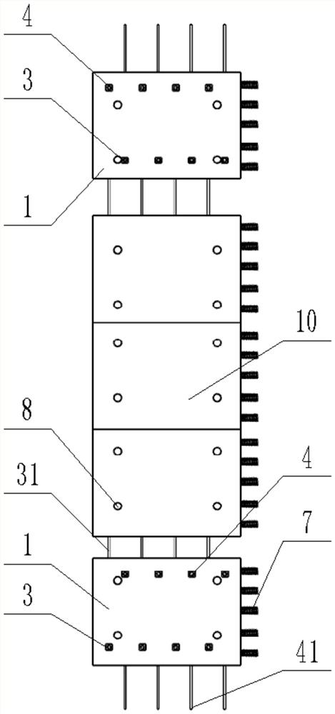 Assembly type cement concrete pavement structure with prestress