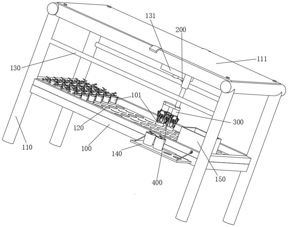 Soilless culture planting device for lettuce