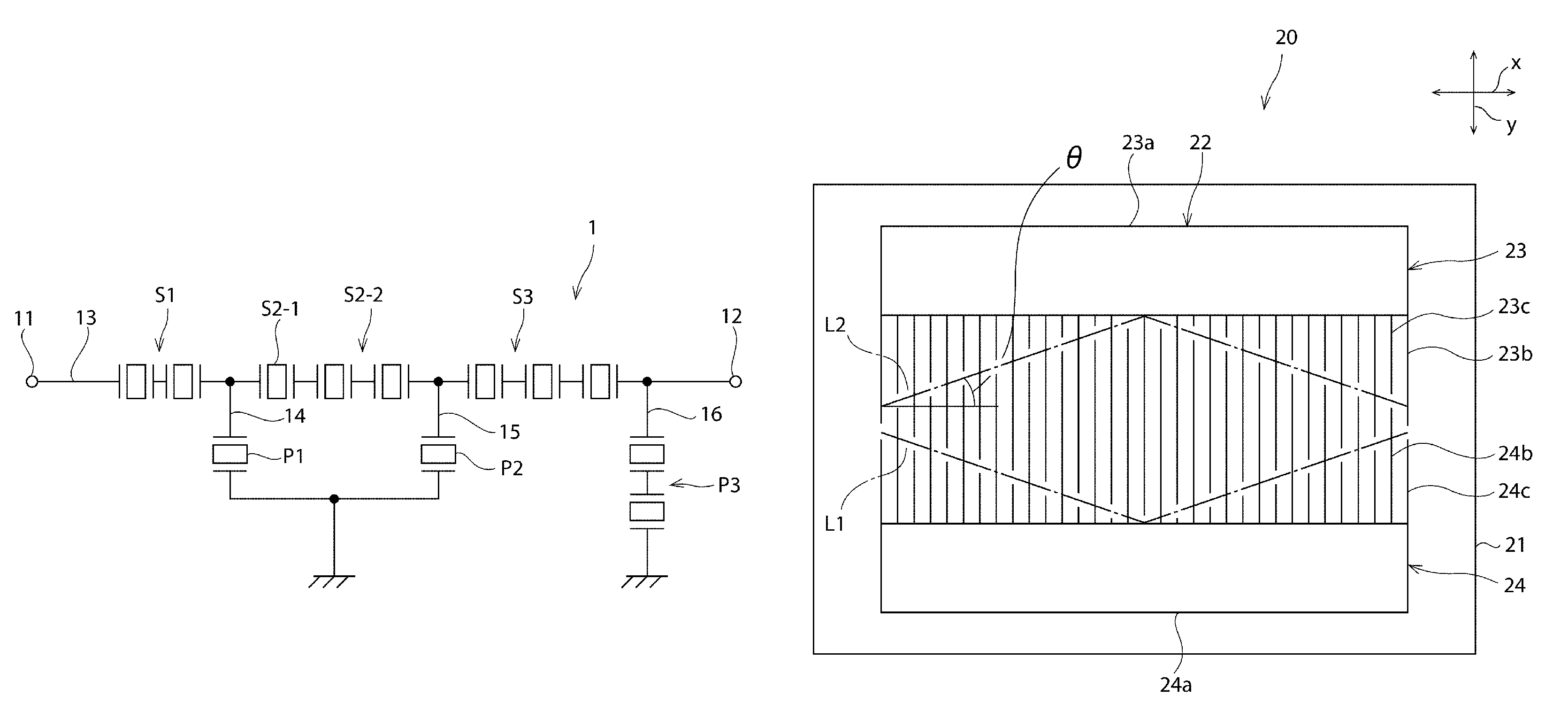 Ladder filter device and elastic wave resonator