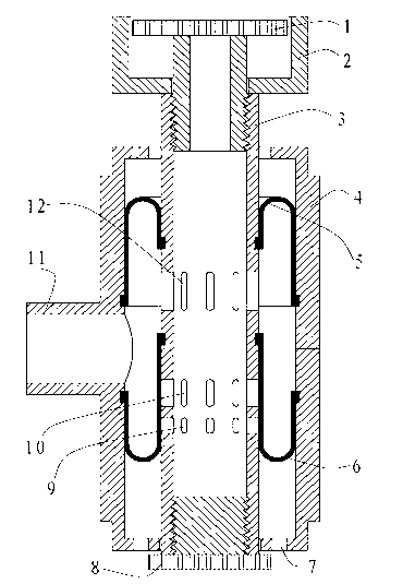 Double-aperture and direct-acting type water faucet