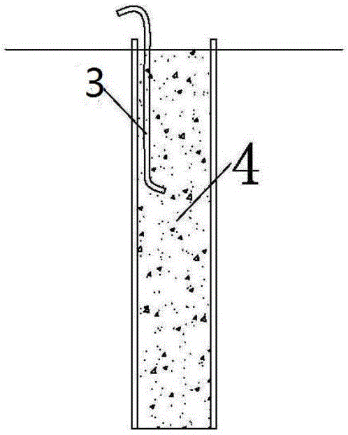 Construction method for pipe-following drilling micro pile of slewing drilling machine