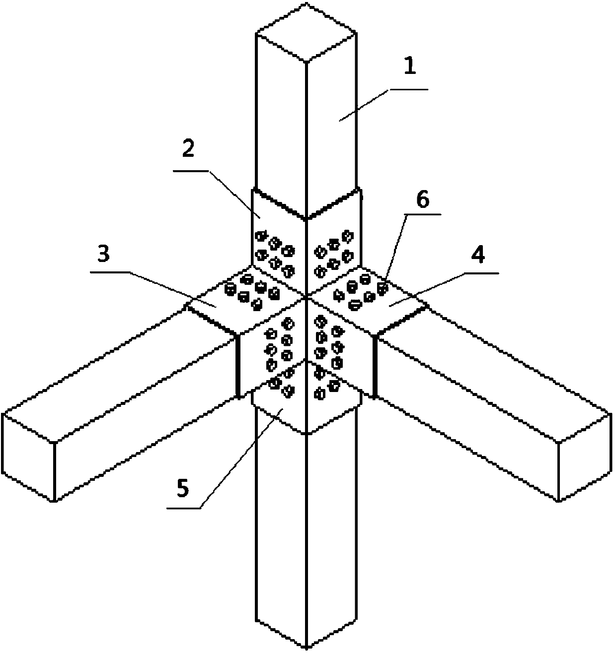 Prefabricated steel sleeve connecting joint of assembly-type concrete frame