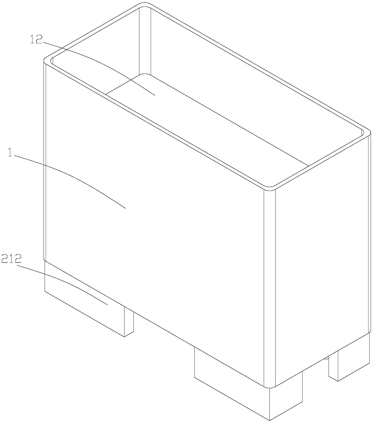 Movable planting box for garden engineering