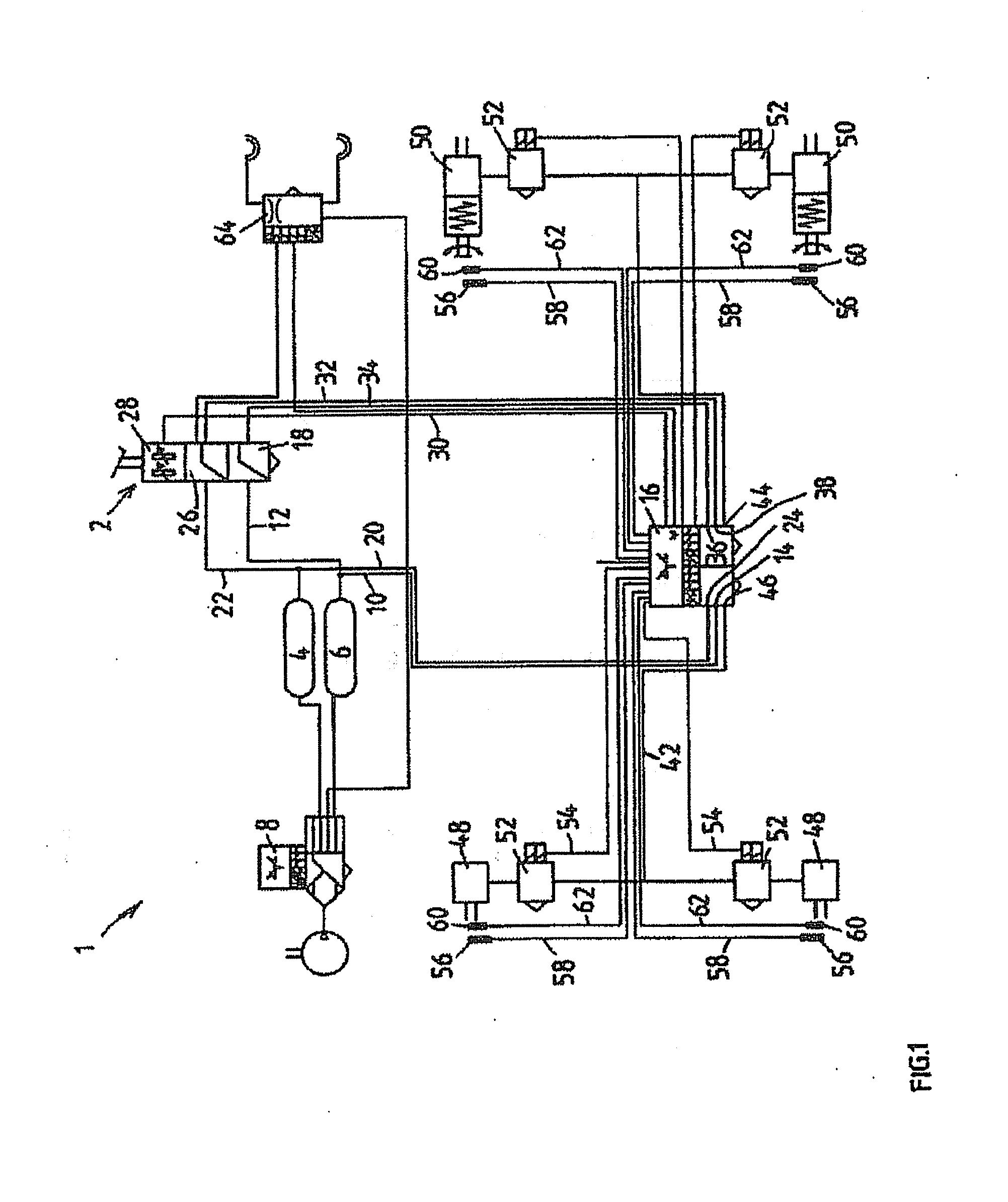 Electro-pneumatic pressure regulation module comprising pressure regulation channels having separate pneumatic circuits