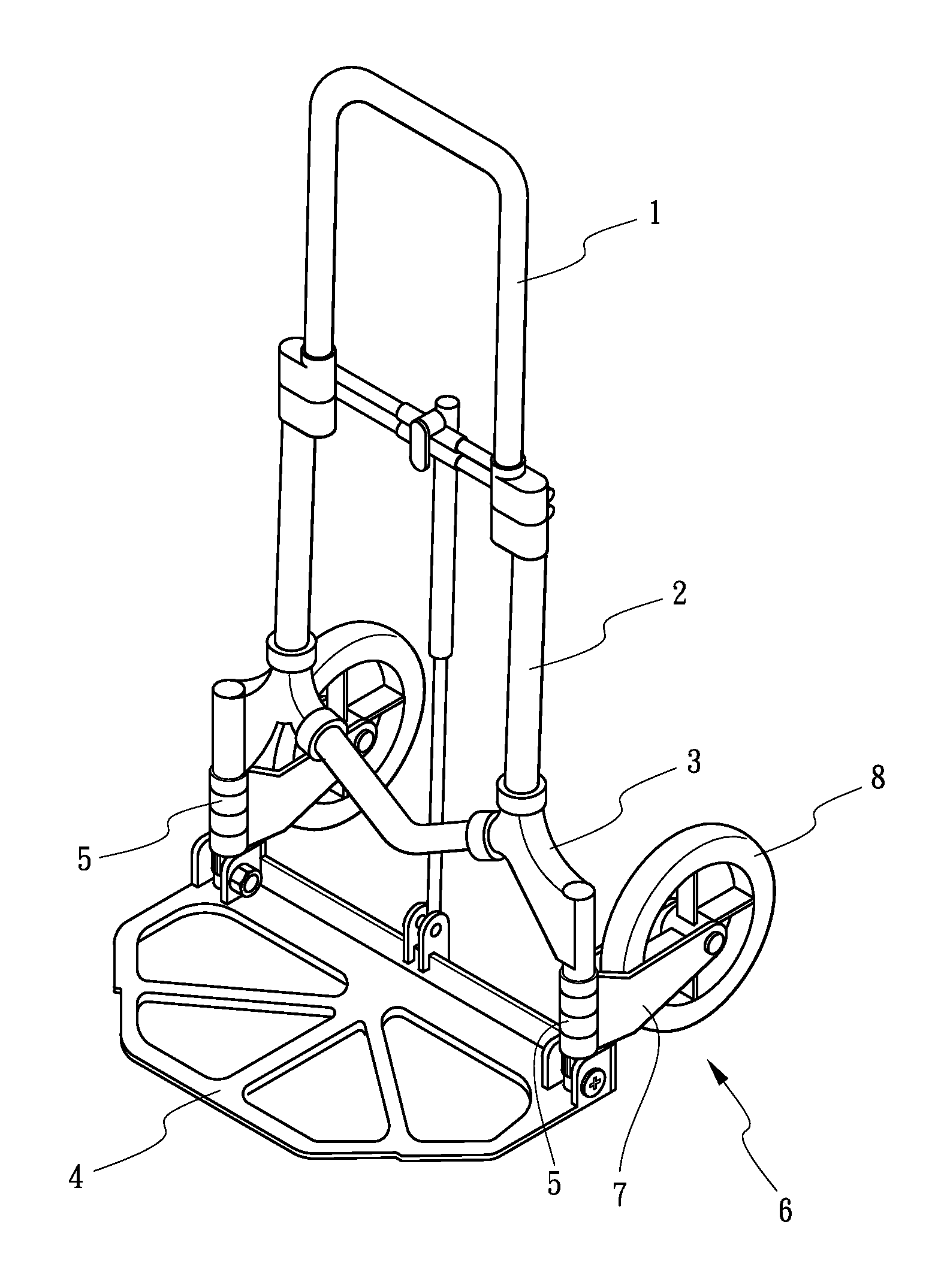 Foldable handcart