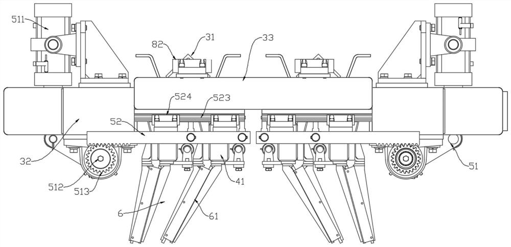 Steel bar blanking equipment and steel bar blanking process of mesh cage networking system