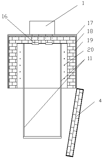 Porcelain firing temperature control furnace