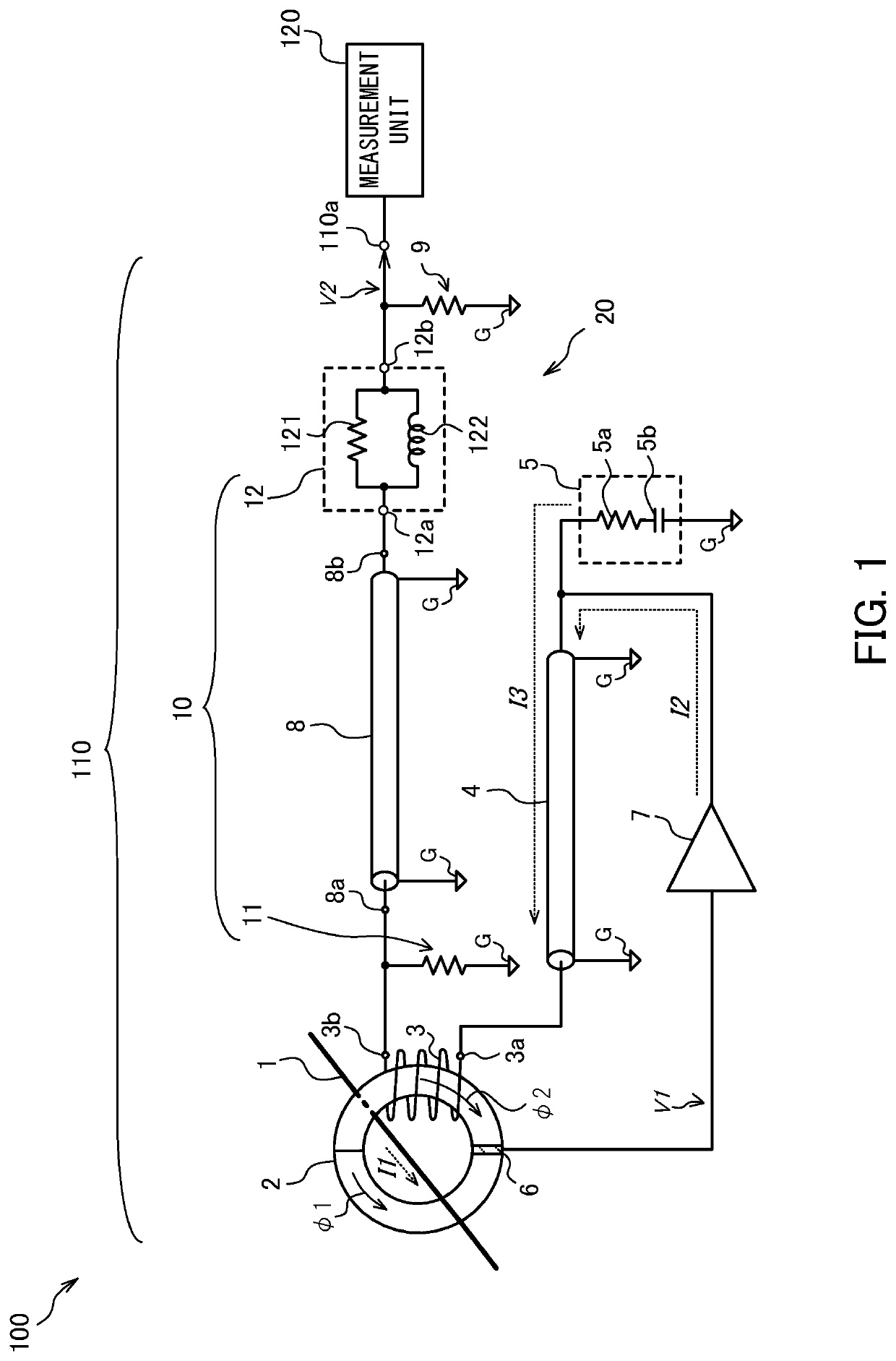 Current sensor and measurement device