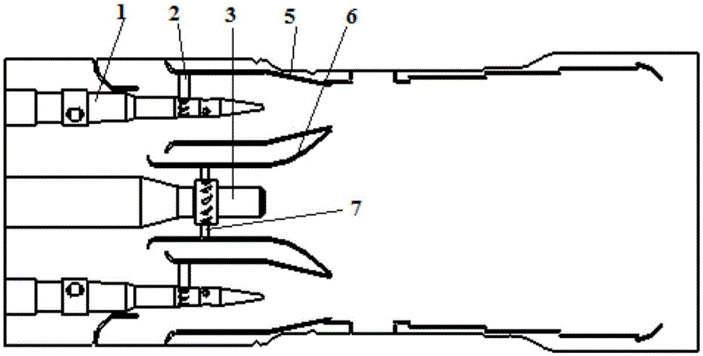 Head design of combustion chamber of twin-stage premixing ground-based gas turbine