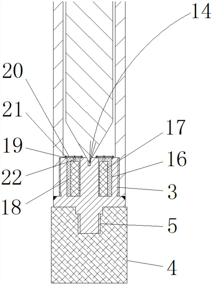 Vibration reduction type electrode tool for mold machining and vibration reduction method