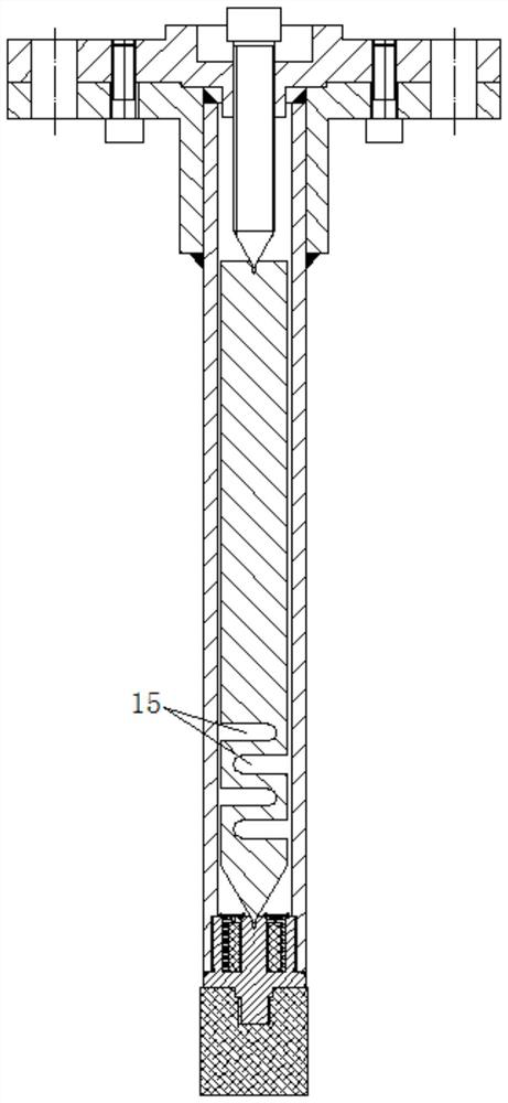 Vibration reduction type electrode tool for mold machining and vibration reduction method