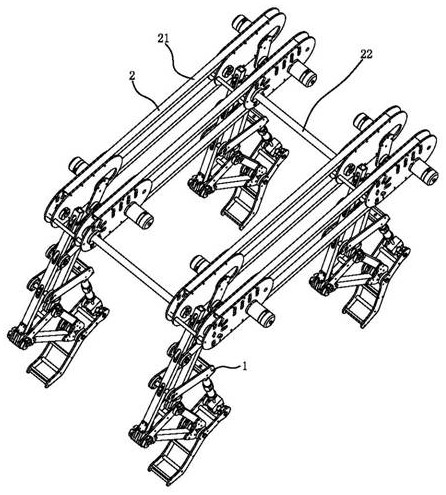 Multi-rod quadruped robot