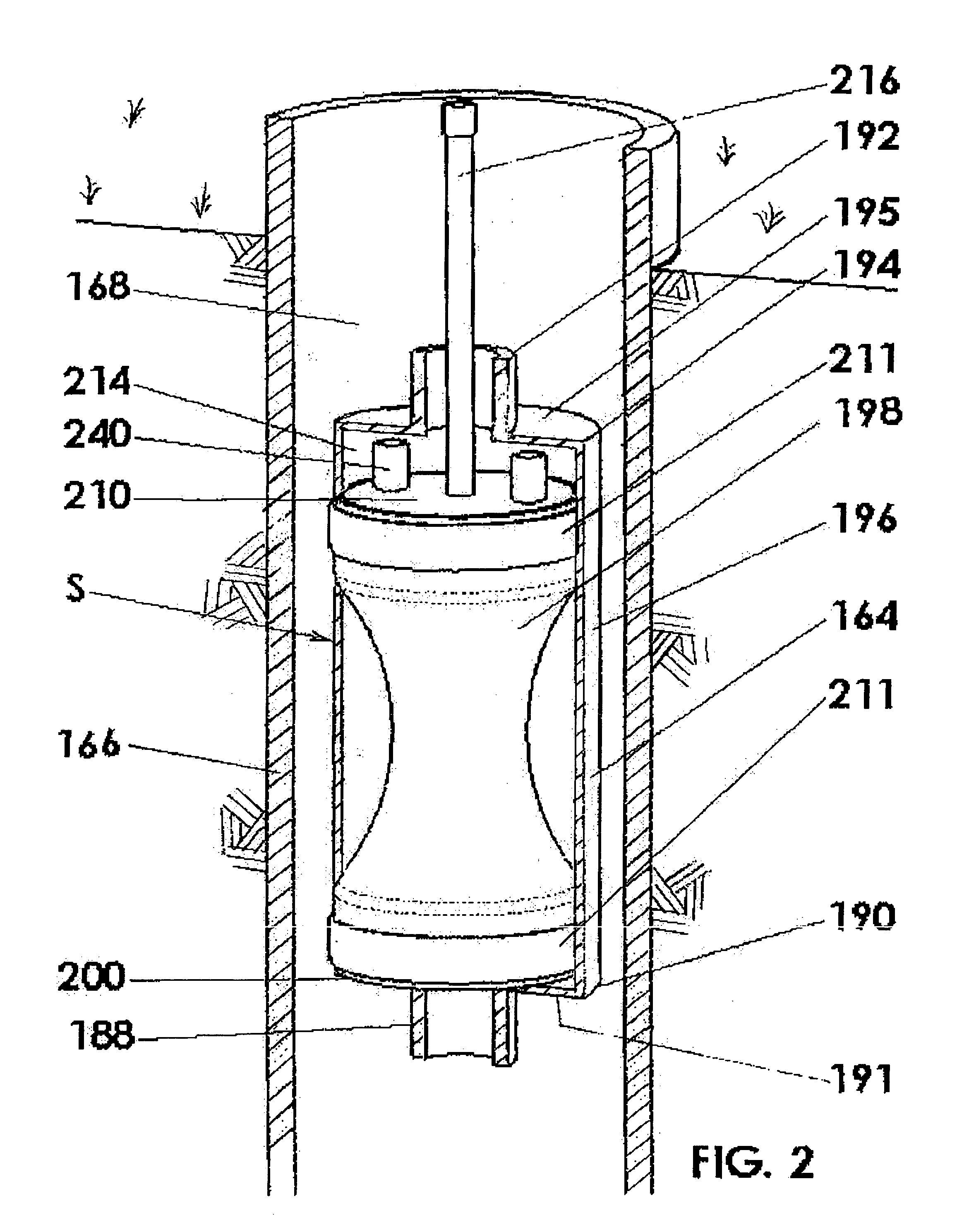 Fluid pressure system including free floating bladder