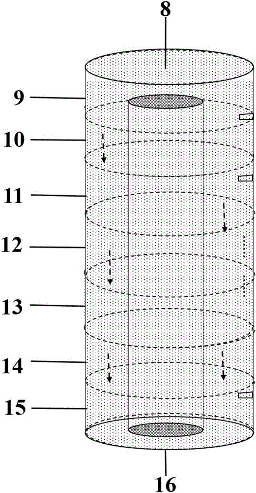 Partitioning method for heat treatment stages of vertical quenching furnace