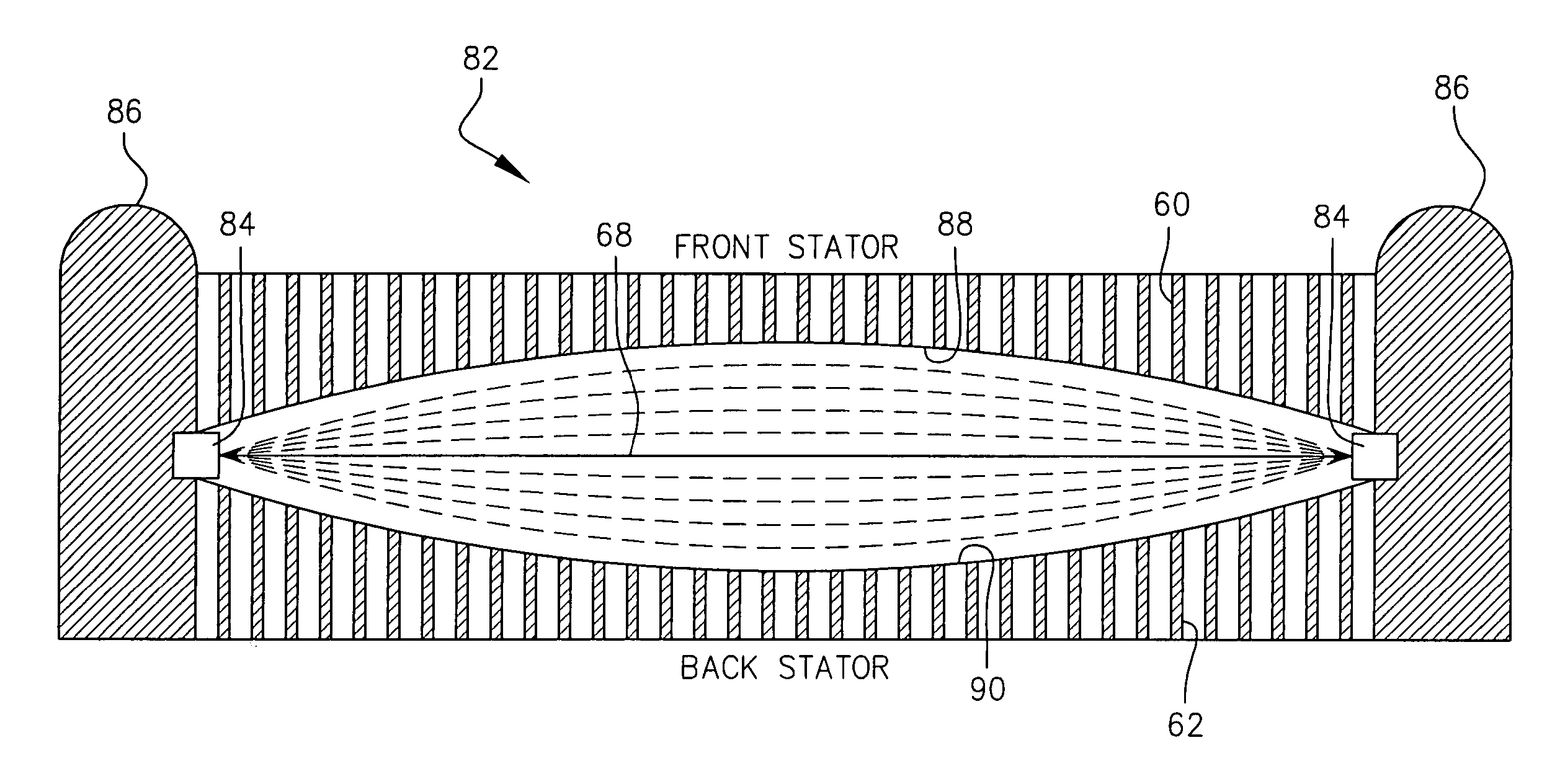 Invertedly driven electrostatic speaker