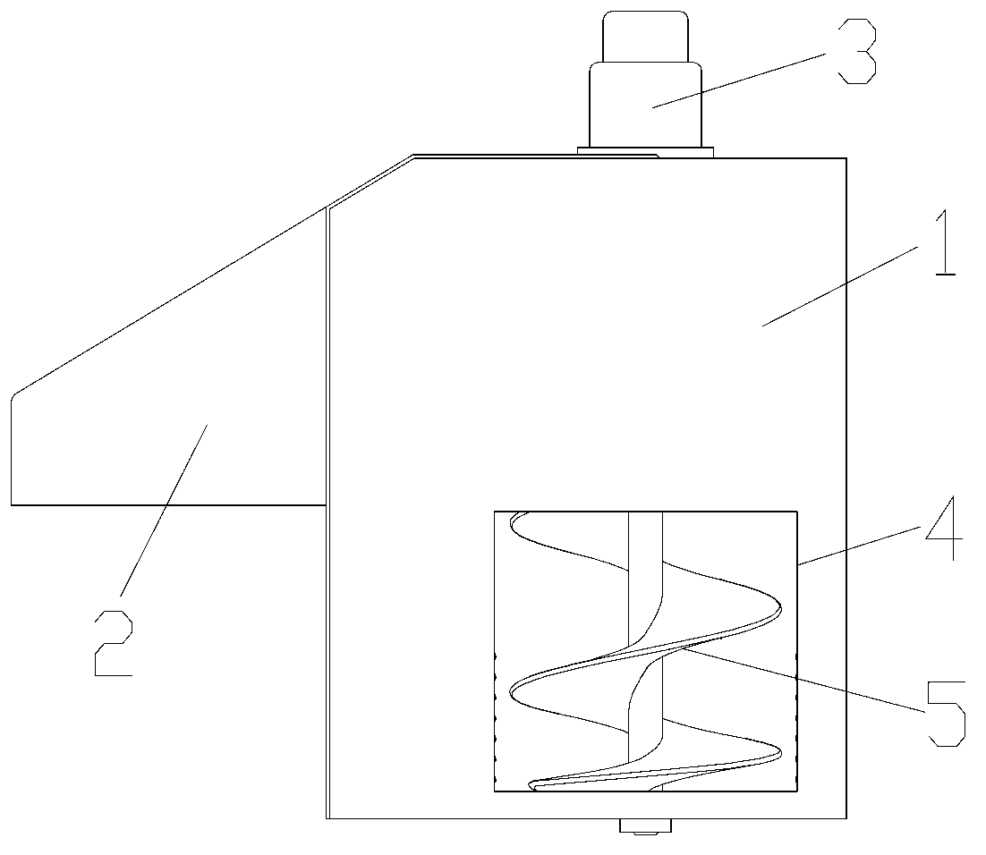 Slag discharge water removal device for food waste disposal platform