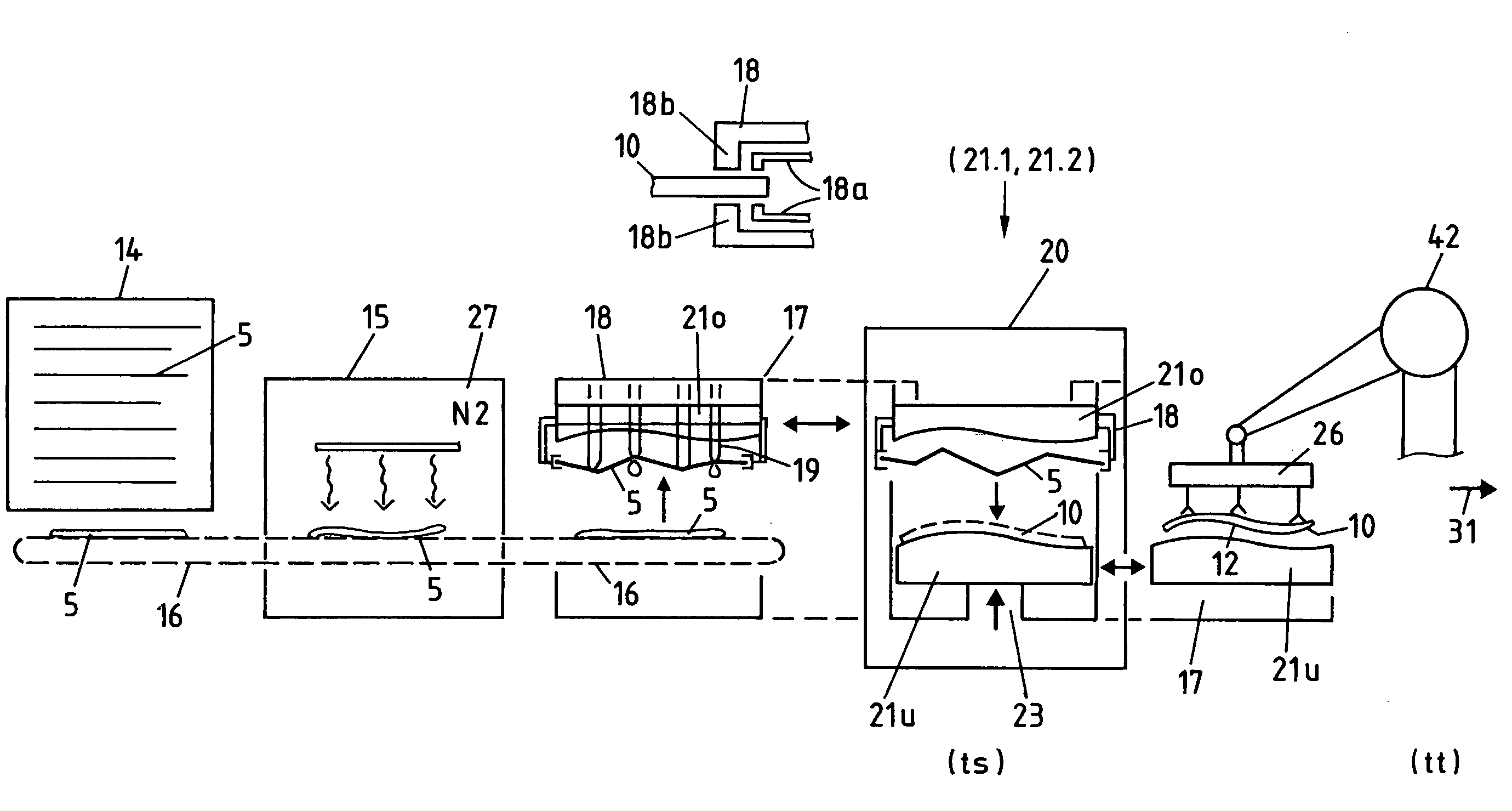 Method for the production of structural components from fiber-reinforced thermoplastic material