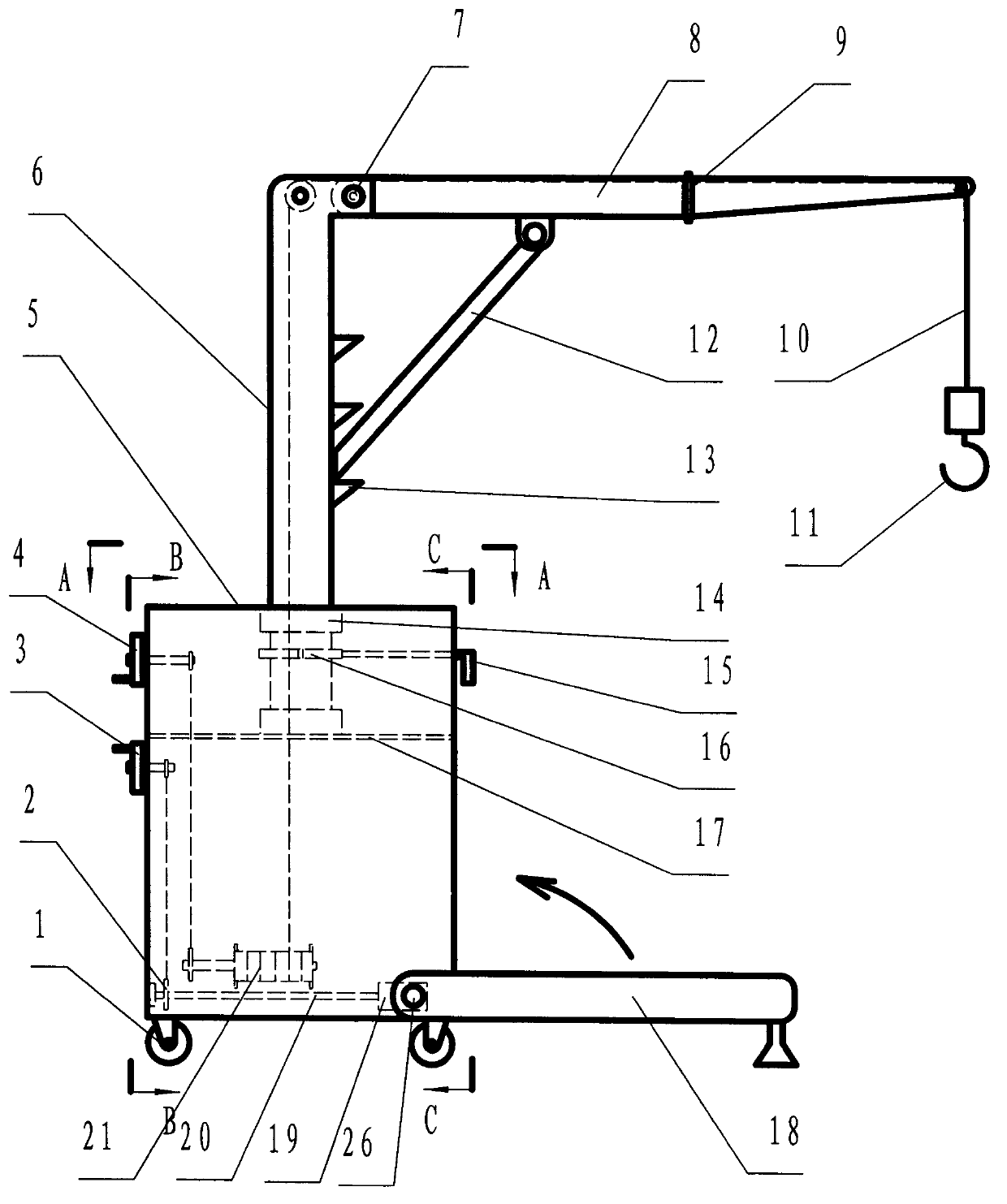 Medical lifting and moving device