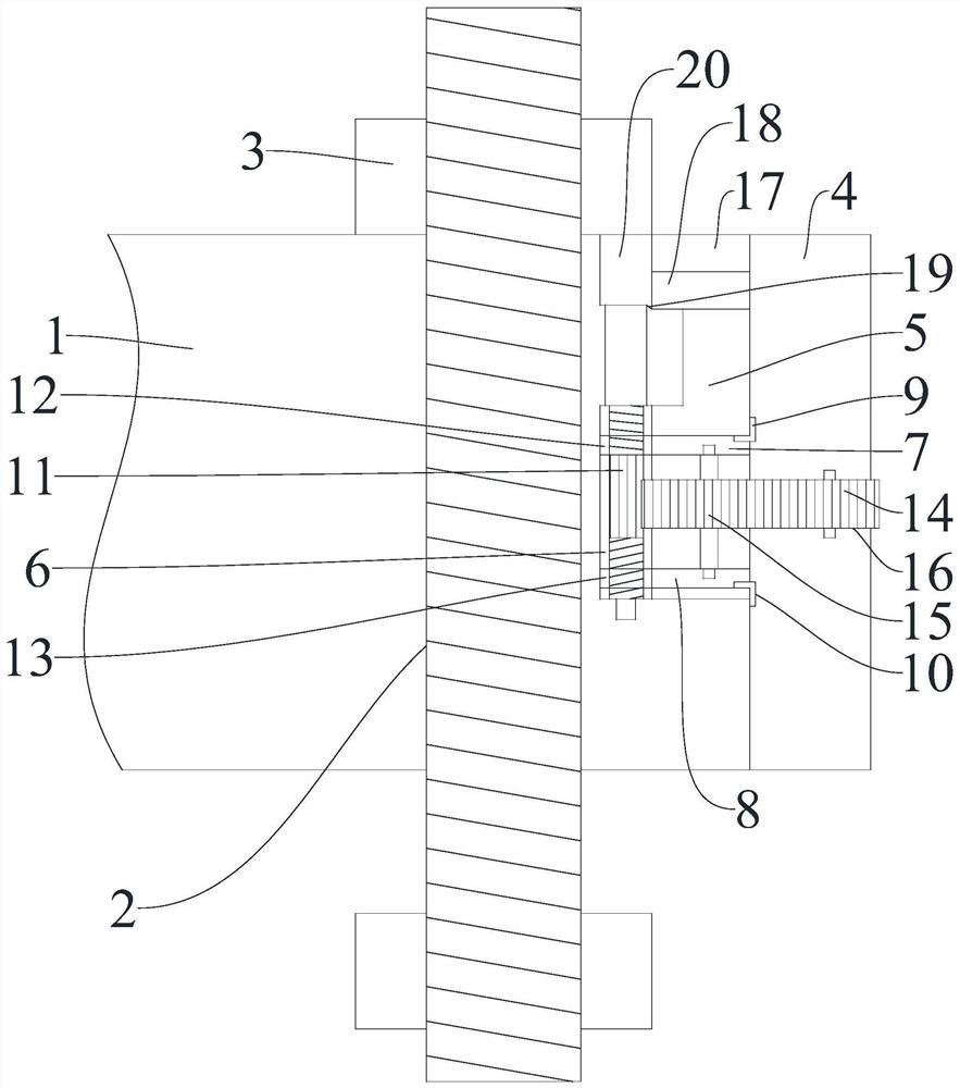 Structure-adjustable high-air-tightness stainless steel flange