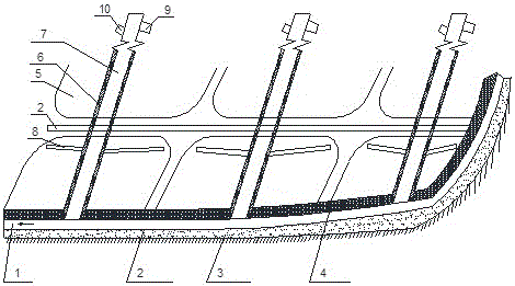 Tree-like refuse leachate generated in landfill construction and closure as well as landfill gas guide and exhaust system and method