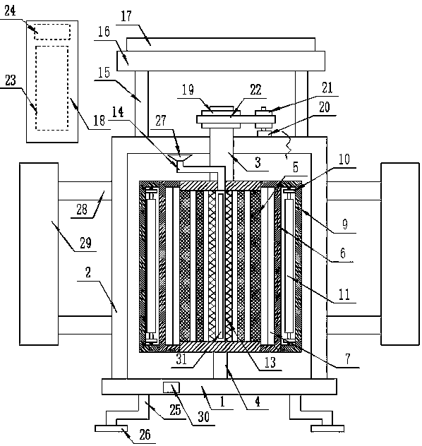 Energy-saving and environment-friendly sewage treatment device