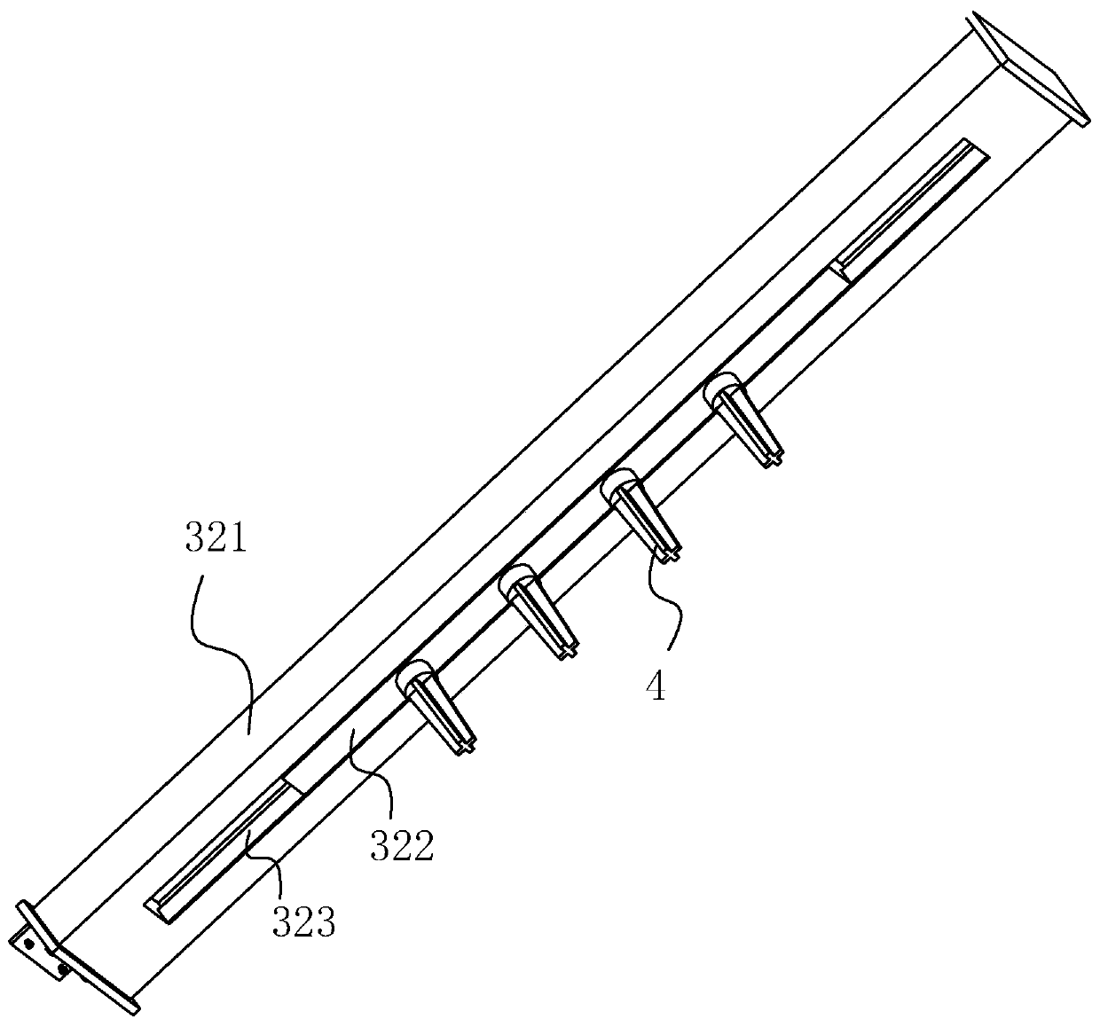 A test device for determining the electromagnetic properties of an object under test