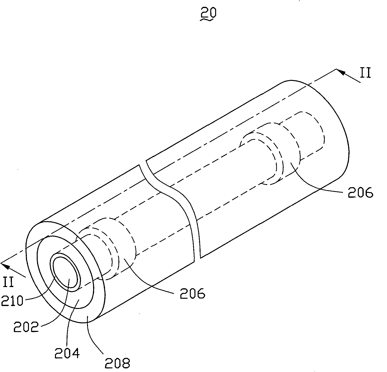 Preparation method of line heat source