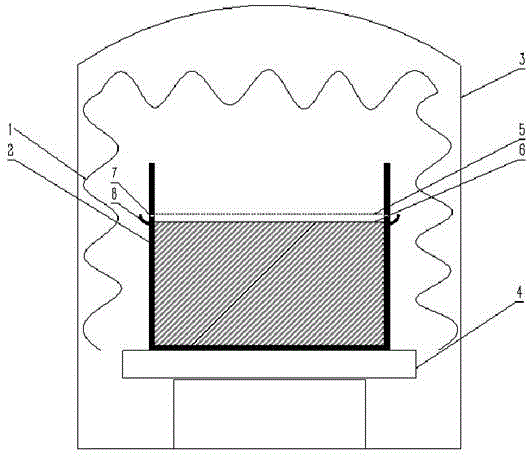 Crucible with impurity-discharge function and applied in polysilicon purification or ingot casting link, and polysilicon purification or ingot casting method