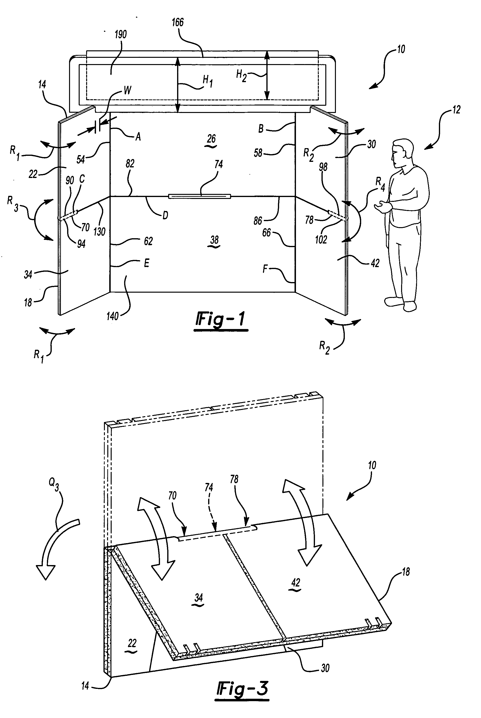 Display board with header