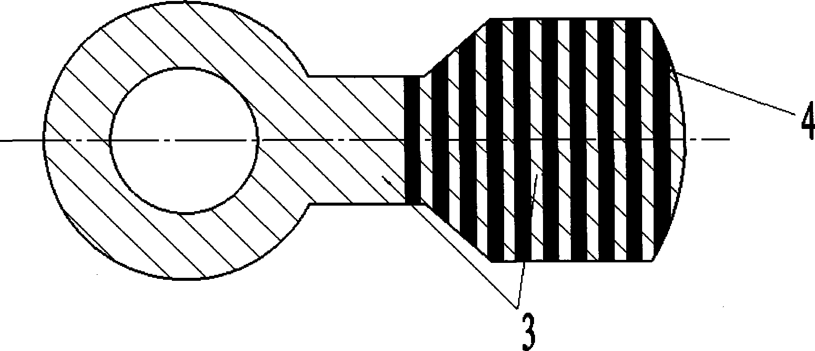 Method for preparing composite wear-resistant hammerhead