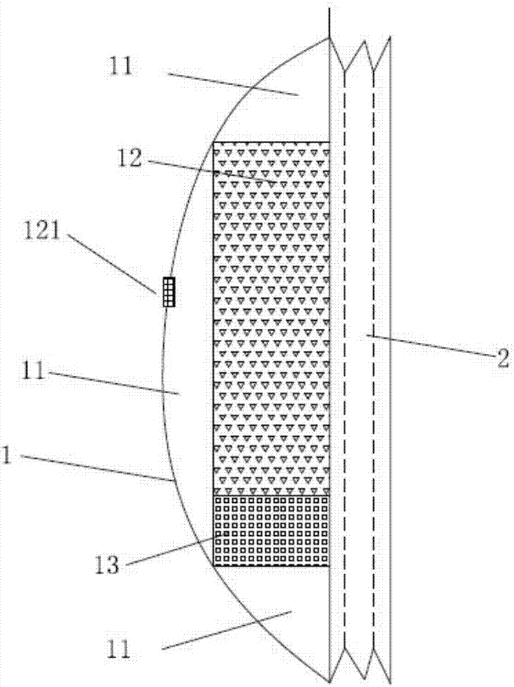 Externally-hung-type shape-preserving mine-preventing cabin