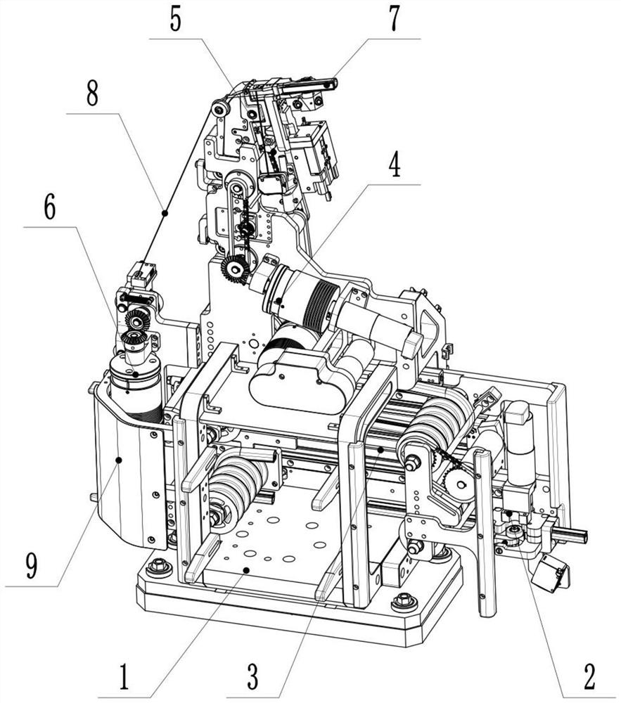 Vehicle door sealing strip pasting and mounting system and pasting method