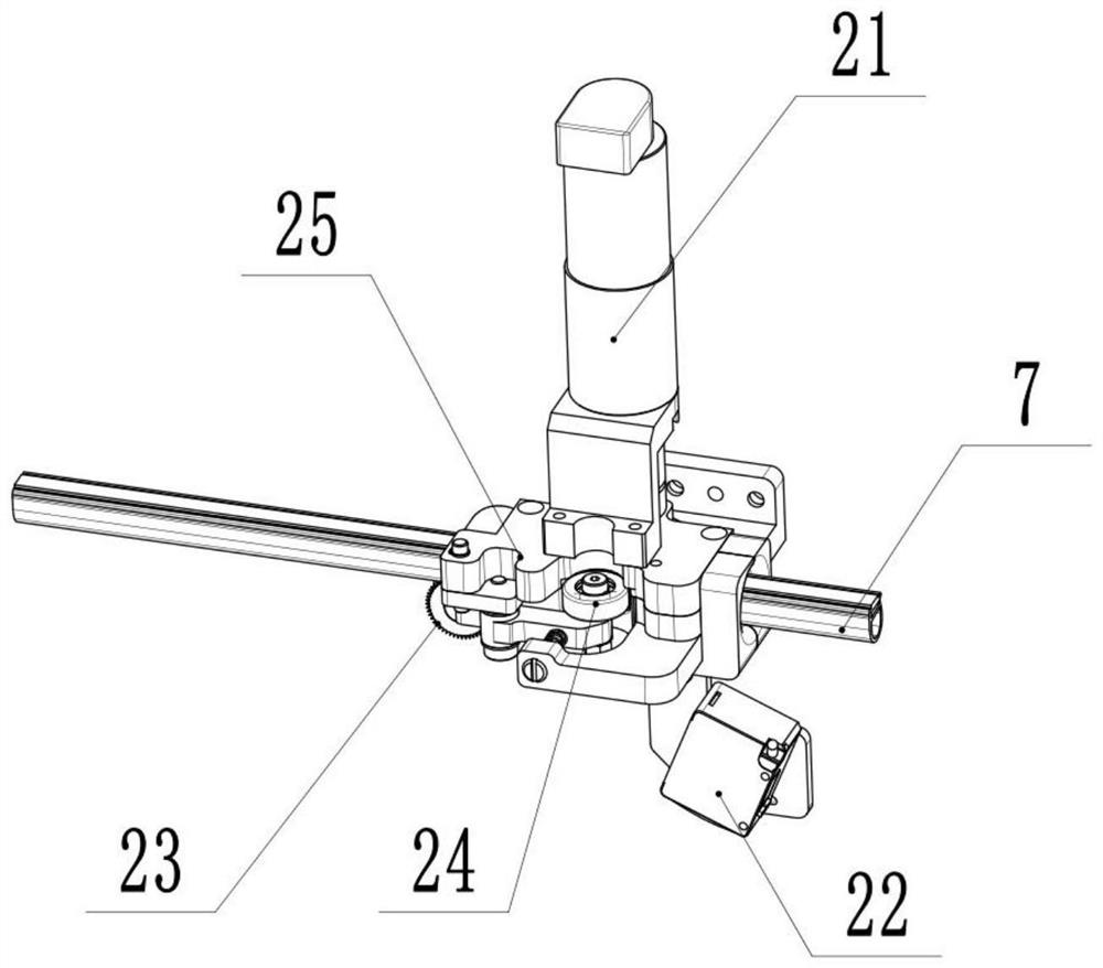 Vehicle door sealing strip pasting and mounting system and pasting method