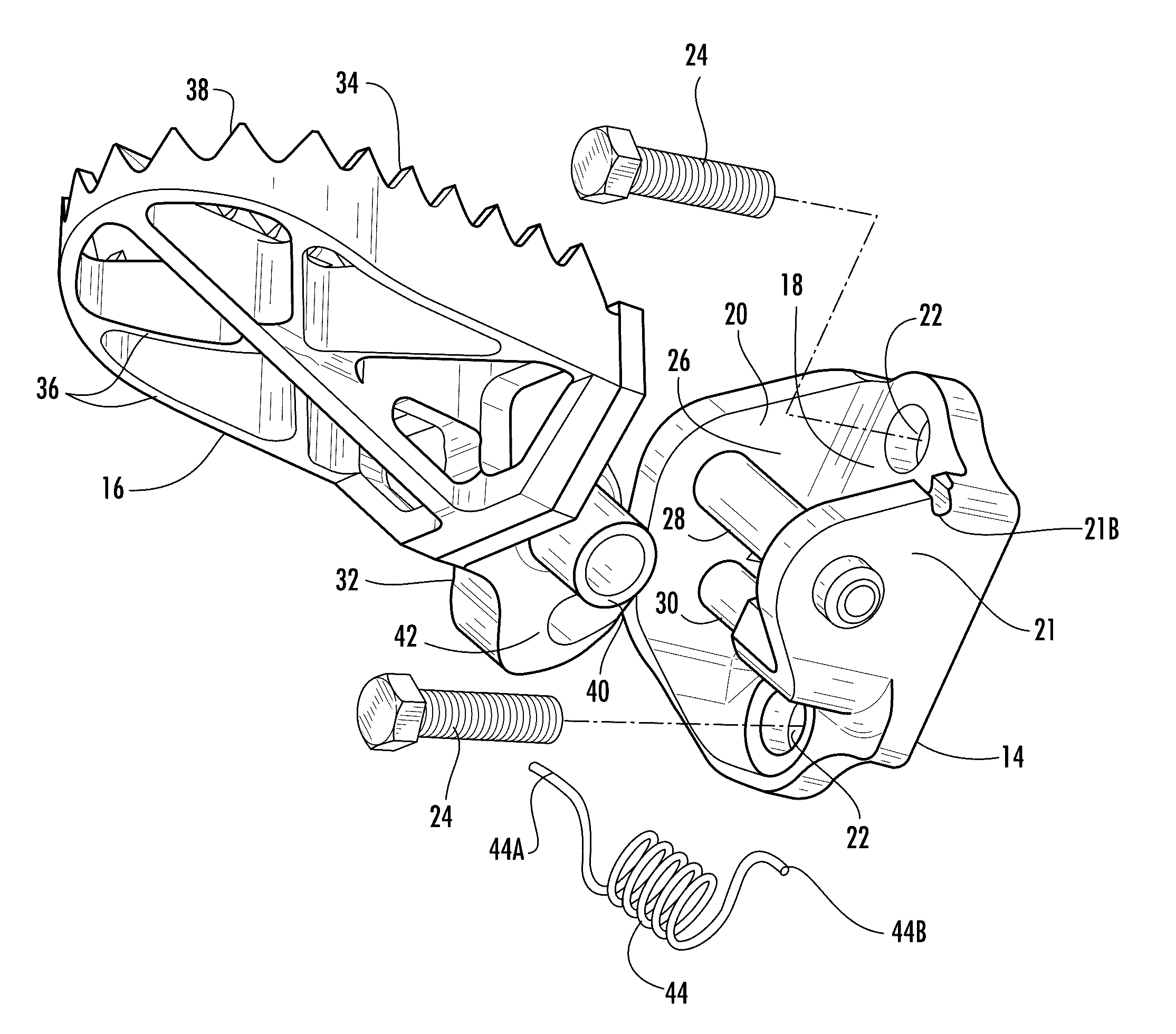 Foot peg assembly for A saddle-type vehicle