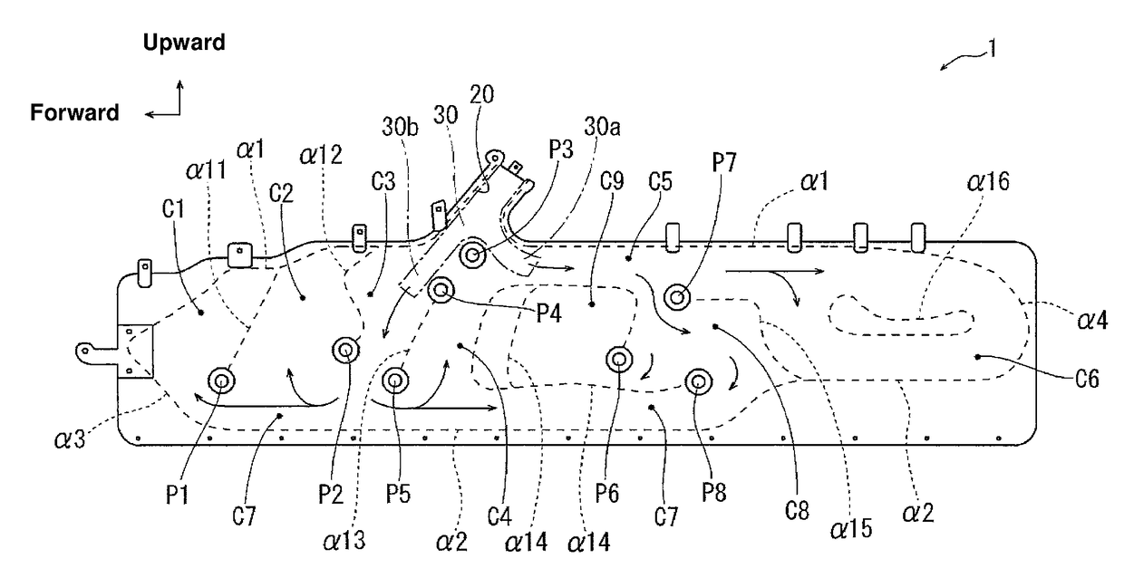 Passenger protection device of vehicle