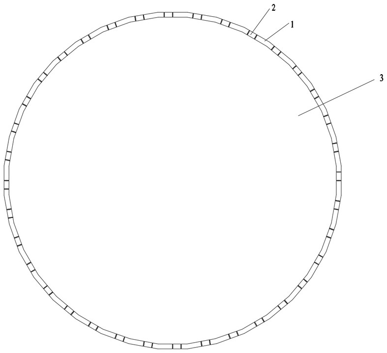 Underground continuous wall refining roundness connection structure and construction method thereof